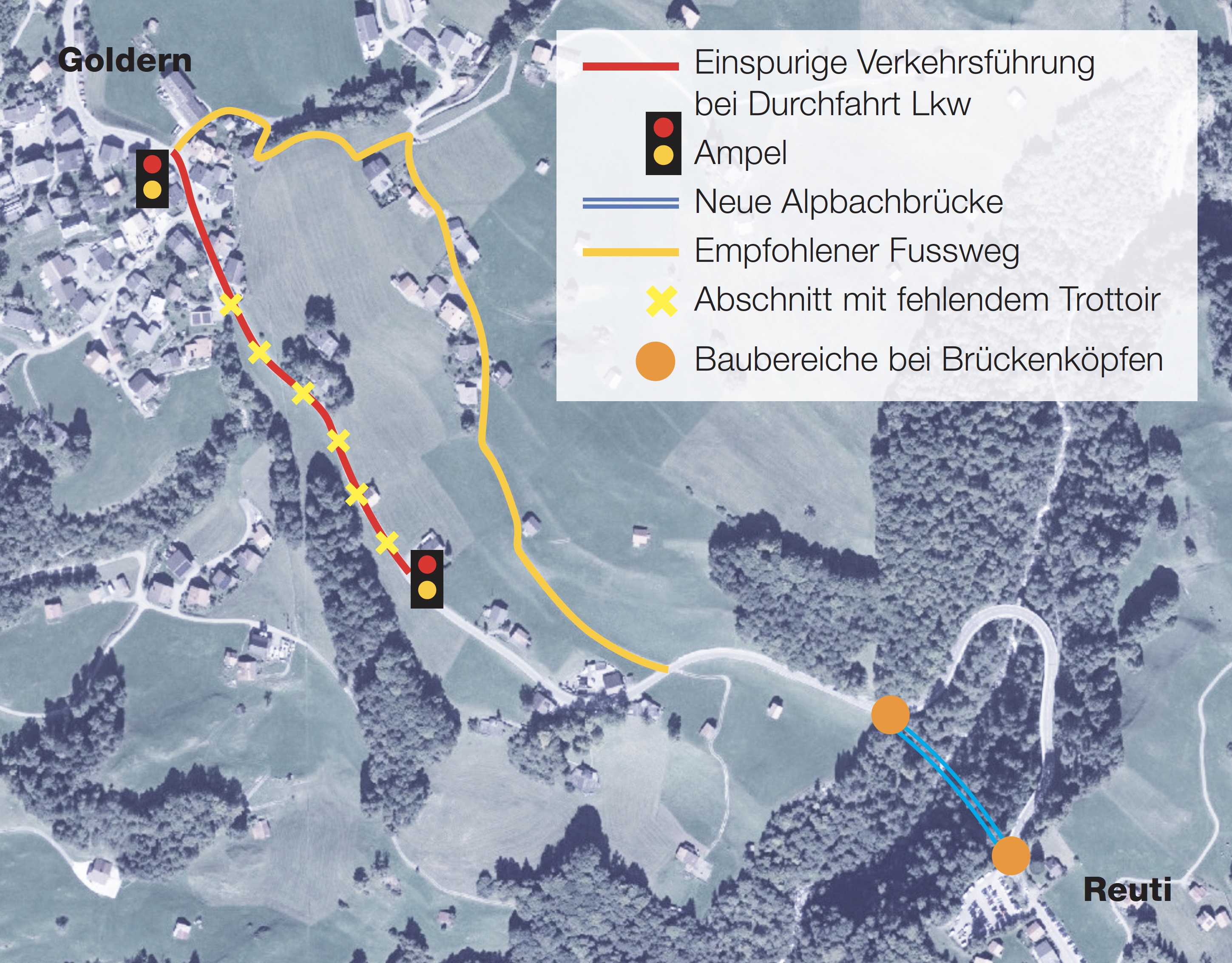 Ersatz Alpbachbrücke Hasliberg, Copyright Tiefbauamt des Kantons Bern