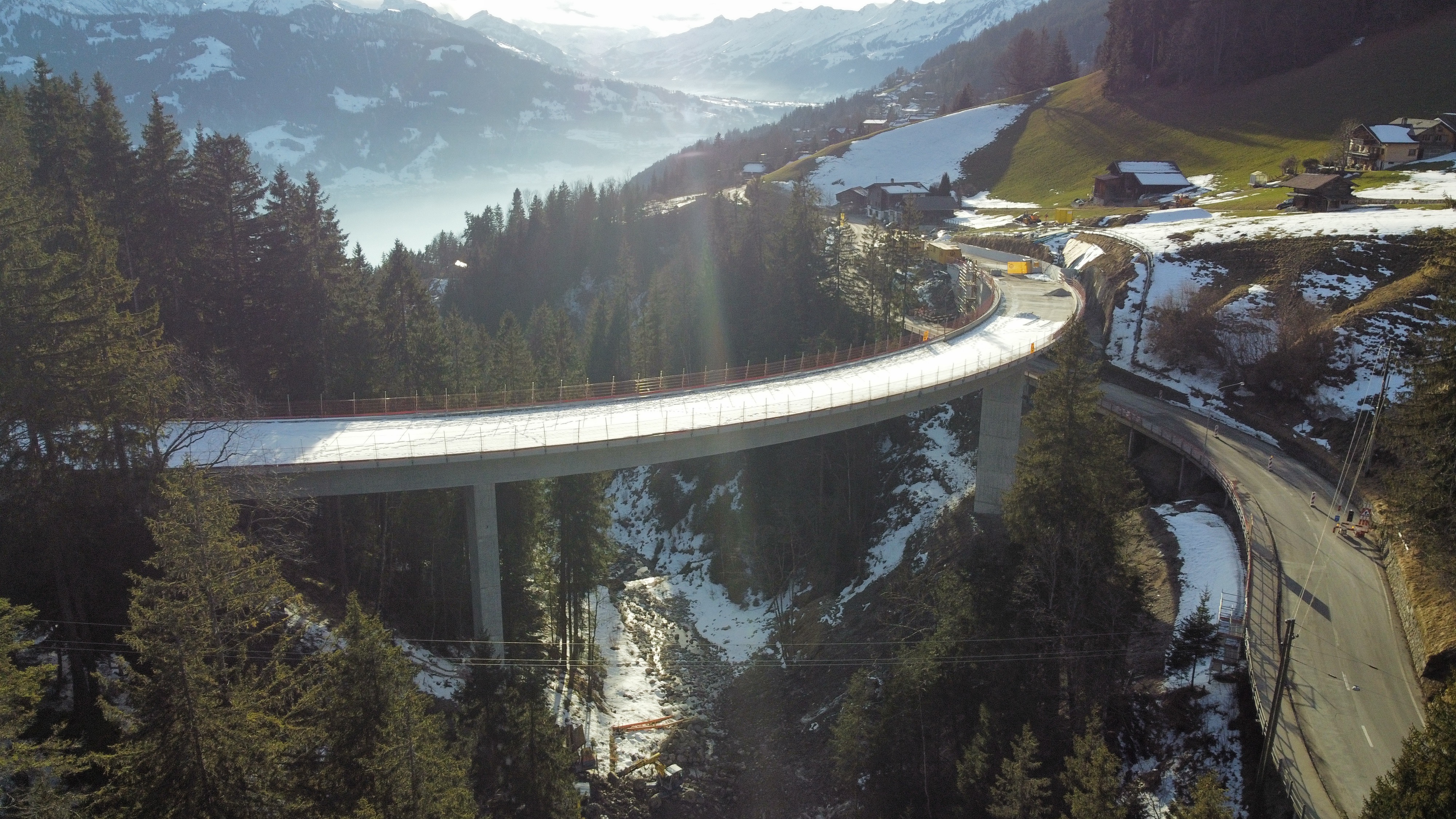 Ersatz Sagigrabenbrücke Beatenberg, Copyright Tiefbauamt des Kantons Bern