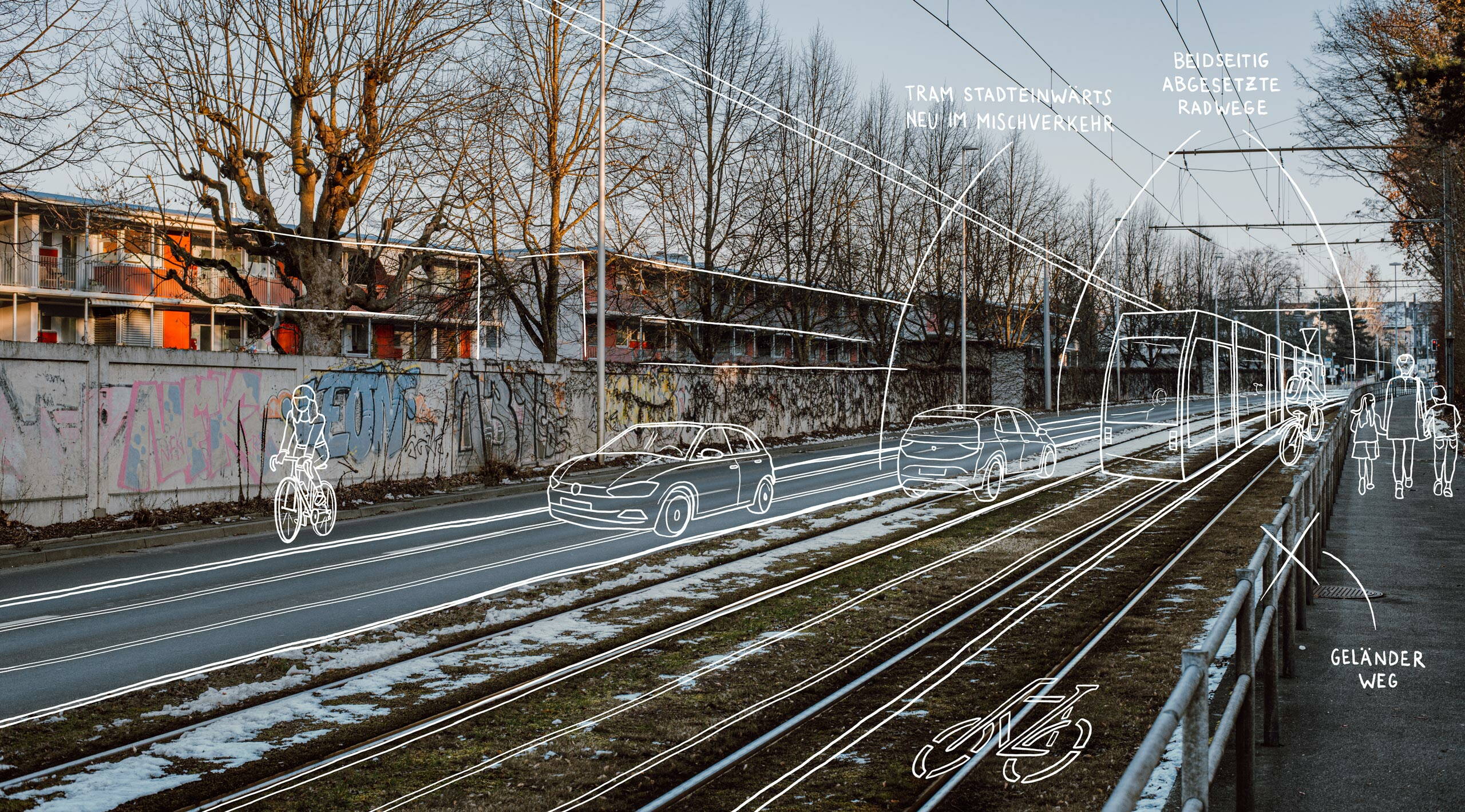 Sanierung Seftigenstrasse Bern, Copyright Tiefbauamt des Kantons Bern