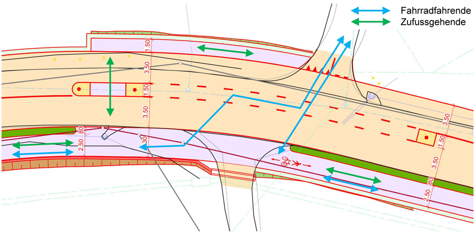 Projekt Radwegverbindung Bellmund - Hermrigen; Tiefbauamt des Kantons Bern