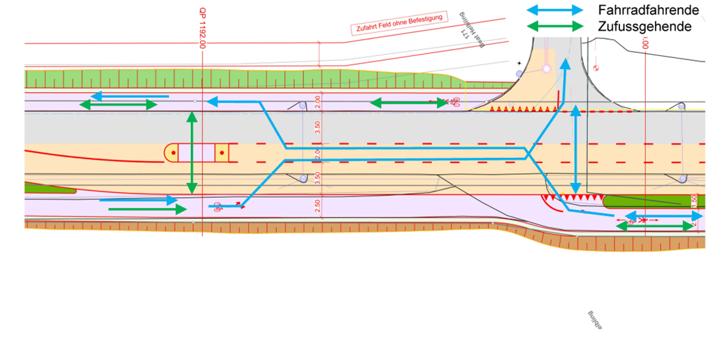 Projekt Radwegverbindung Bellmund - Hermrigen; Tiefbauamt des Kantons Bern