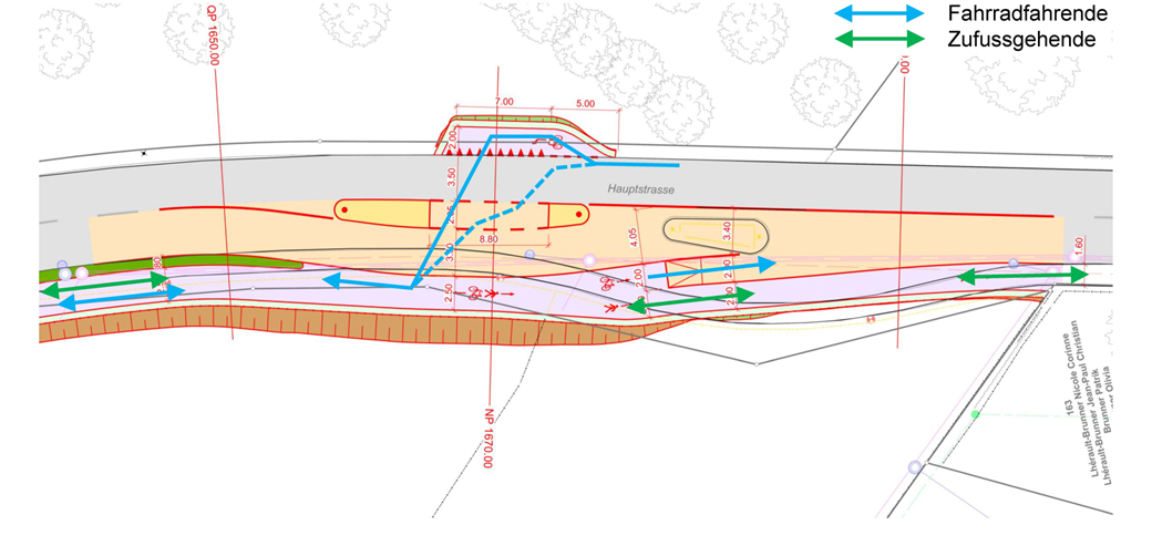 Projekt Radwegverbindung Bellmund - Hermrigen; Tiefbauamt des Kantons Bern