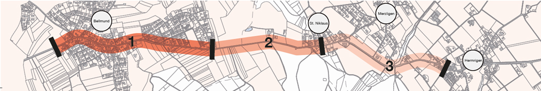 Sanierung Bellmund - Hermrigen; Tiefbauamt des Kantons Bern