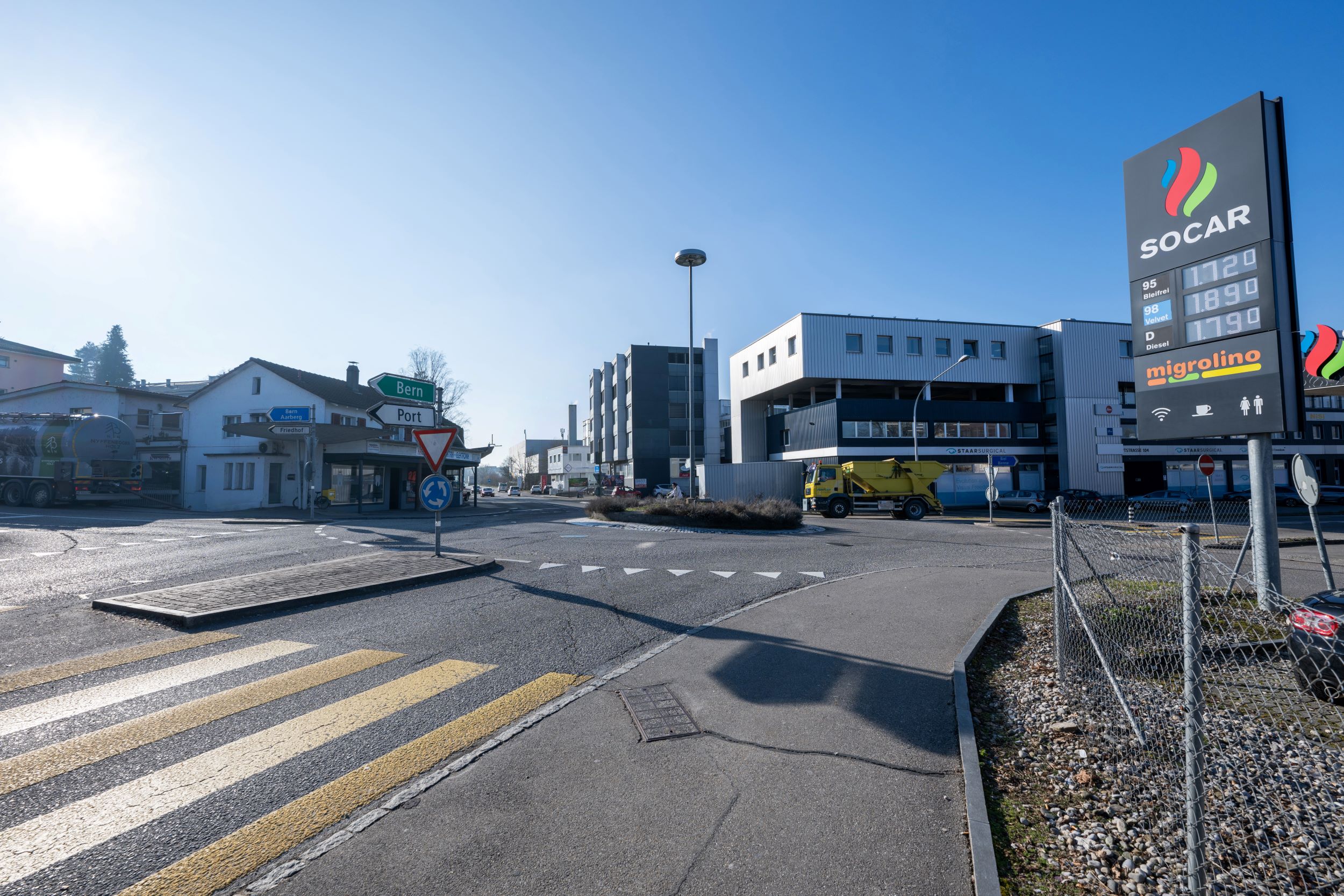 Projekt Sanierung Kreisel Kreuzweg Nidau/Ipsach; Tiefbauamt des Kantons Bern