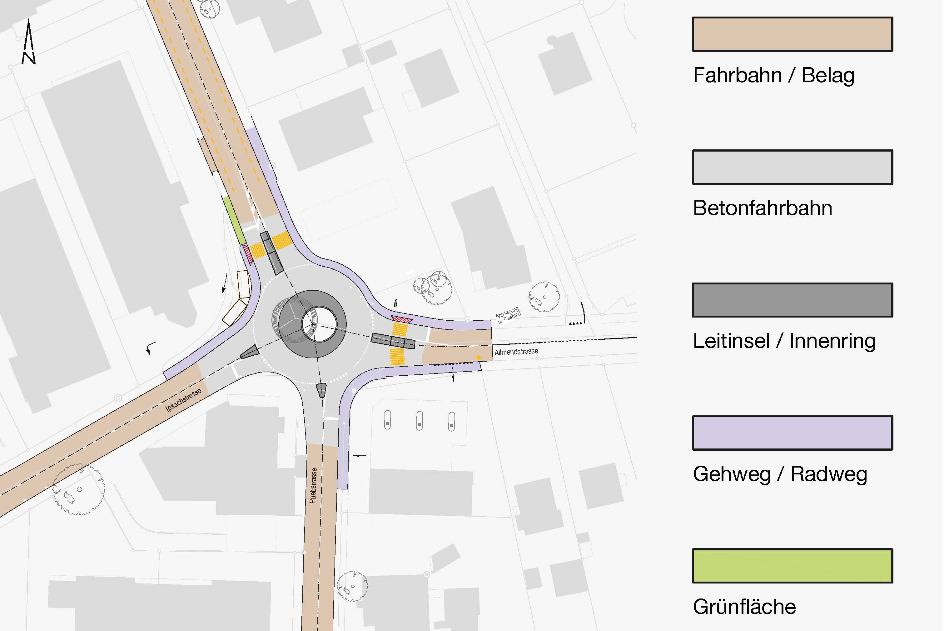 Projekt Sanierung Kreisel Kreuzweg Nidau/Ipsach; Tiefbauamt des Kantons Bern