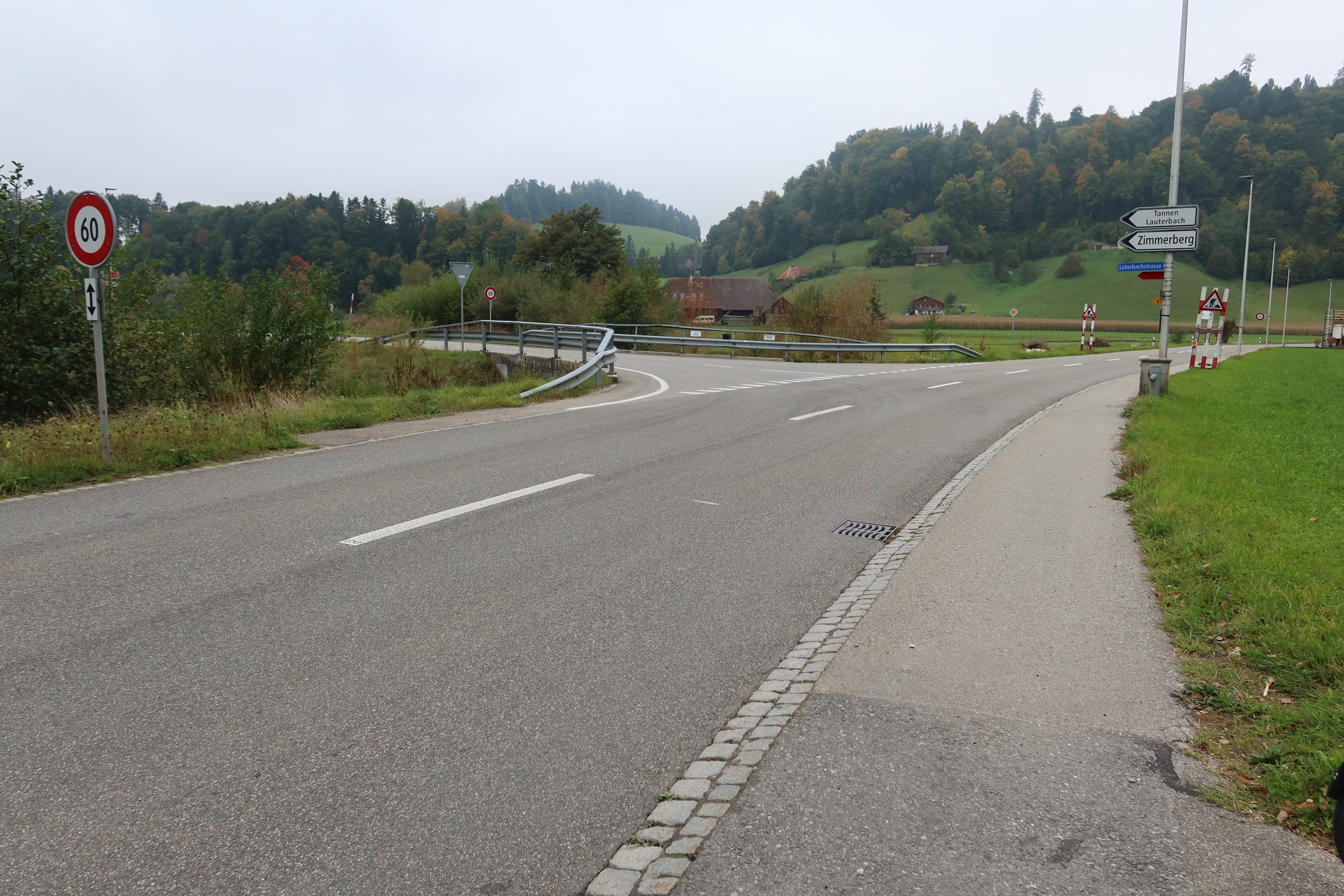 Neubau Radweg und Instandsetzung Krauchthalstrasse Oberburg; Copyright Tiefbauamt des Kantons Bern