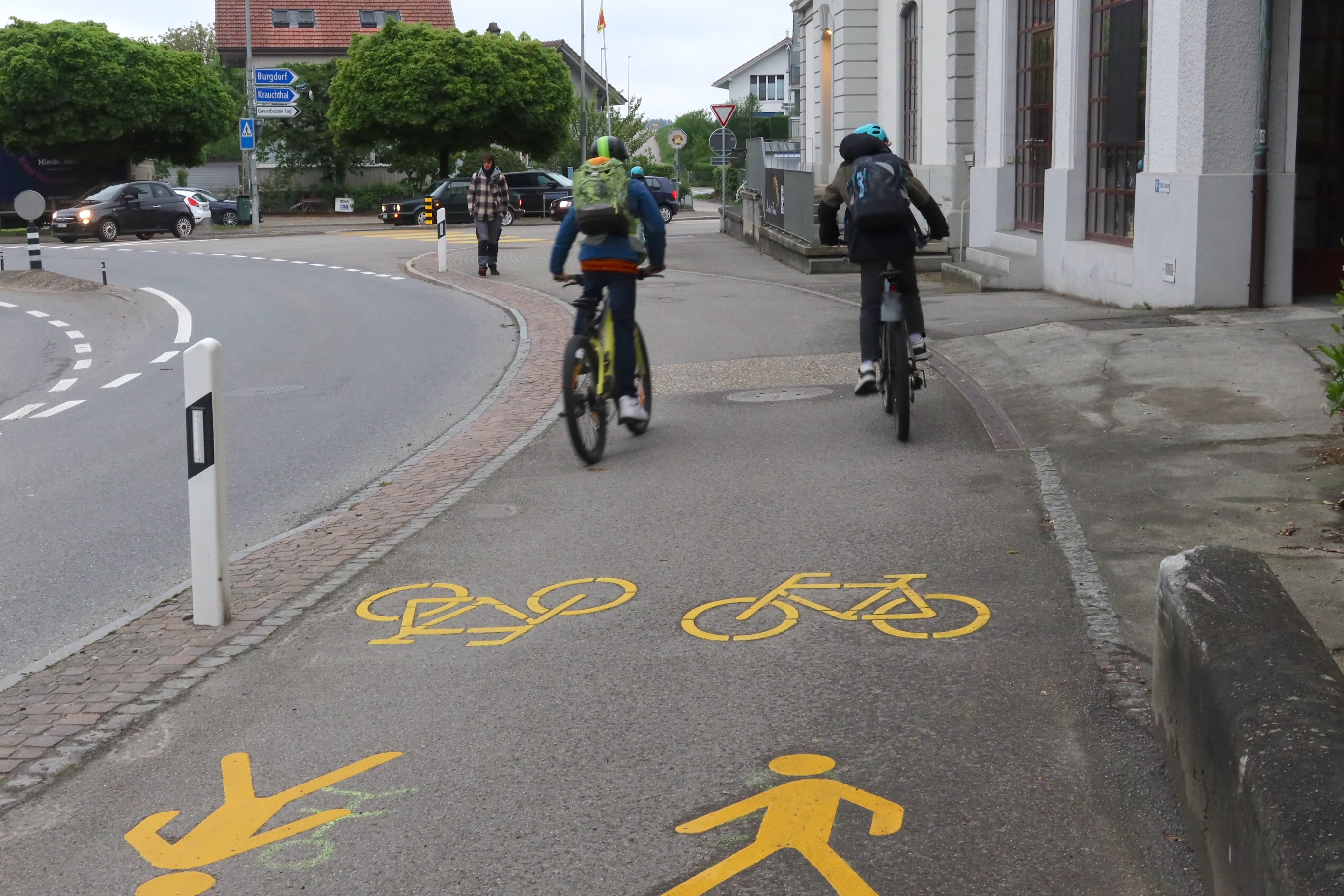 Sanierung Dorfstrasse Hindelbank, Copyright Tiefbauamt des Kantons Bern