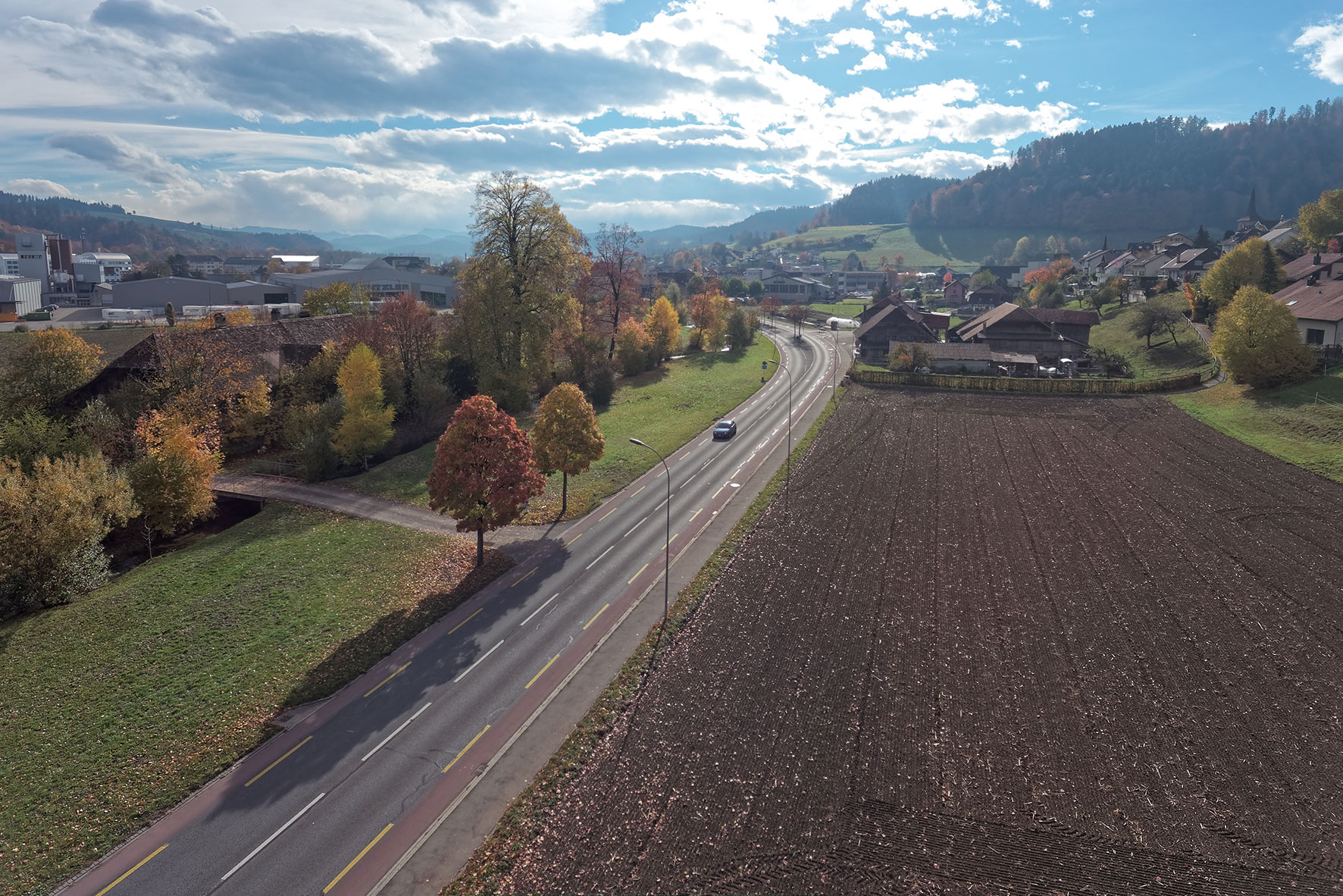 Verkehrssanierung Burgdorf - Oberburg - Hasle «Emmentalwärts», Copyright Tiefbauamt des Kantons Bern